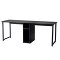 2-Person Metal Desk with Open Shelves by DailySale