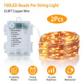 2-Piece: 100LED Beads String Lights by DailySale