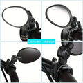 2-Piece: 360° Adjustable Rotatable Handlebar Mirror - Wide Angle Bicycle Mirror by DailySale