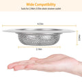 2-Piece: 4.53-Inch Kitchen Sink Strainer by DailySale