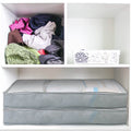 2-Piece: 70L Foldable Underbed Clothes Moisture Proof Zipped Organizer by DailySale