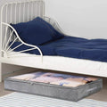2-Piece: 70L Foldable Underbed Clothes Moisture Proof Zipped Organizer by DailySale