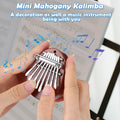 2-Piece: Acrylic Kalimba Mahogany Finger Thumb Piano by DailySale