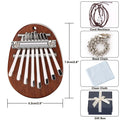 2-Piece: Acrylic Kalimba Mahogany Finger Thumb Piano by DailySale