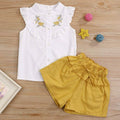 2-Piece: Baby Girls Outfits Clothes T-Shirt Vest Tops + Shorts Pants by DailySale