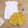 2-Piece: Baby Girls Outfits Clothes T-Shirt Vest Tops + Shorts Pants by DailySale