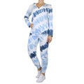 2-Piece Burnout Fleece Hoodie And Jogger Tie-Dye Set by DailySale