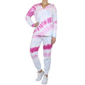 2-Piece Burnout Fleece Hoodie And Jogger Tie-Dye Set by DailySale