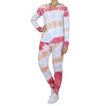 2-Piece Burnout Fleece Hoodie And Jogger Tie-Dye Set by DailySale
