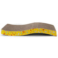 2-Piece: Cardboard S-shaped Curve Cat Scratching Pad by DailySale