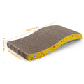 2-Piece: Cardboard S-shaped Curve Cat Scratching Pad by DailySale