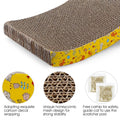 2-Piece: Cardboard S-shaped Curve Cat Scratching Pad by DailySale