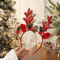 2-Piece: Christmas Deer Horn Bell Head Buckle by DailySale