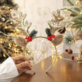 2-Piece: Christmas Deer Horn Bell Head Buckle by DailySale