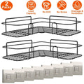 2-Piece: Corner Shower Caddy Shelves by DailySale