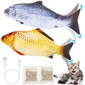 2-Piece: Electric Moving Fish Cat Toy by DailySale