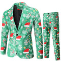 2-Piece: Fun Ugly Christmas Costumes For Men - Complete Xmas Suit by DailySale