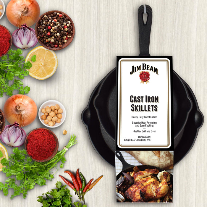 2-Piece: Jim Beam Cast Iron Skillets by DailySale