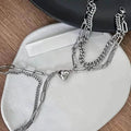 2-Piece: Lovers' Titanium Steel Love Magnet Bracelet by DailySale