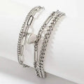 2-Piece: Lovers' Titanium Steel Love Magnet Bracelet by DailySale