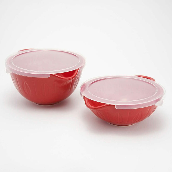 2-Piece: Mad Hungry Lip'n'Loop Mixing Bowl with Lids by DailySale