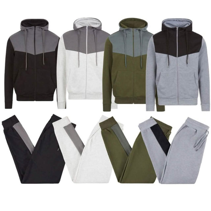 2-Piece: Men’s Fleece-Lined Tech Hoodie and Jogger Set by DailySale