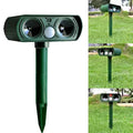 2-Piece: Outdoor Solar Ultrasonic Pest Repeller by DailySale