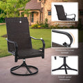 2-Piece: Outdoor Swivel Rattan Dining Chair Set by DailySale