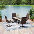 2-Piece: Outdoor Swivel Rattan Dining Chair Set by DailySale