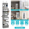 2-Piece: Over the Door Organizer 6-Tier Hanging Basket by DailySale