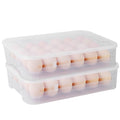 2-Piece: Plastic Egg Holder Stackable Egg Storage Box by DailySale