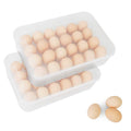 2-Piece: Plastic Egg Holder Stackable Egg Storage Box by DailySale