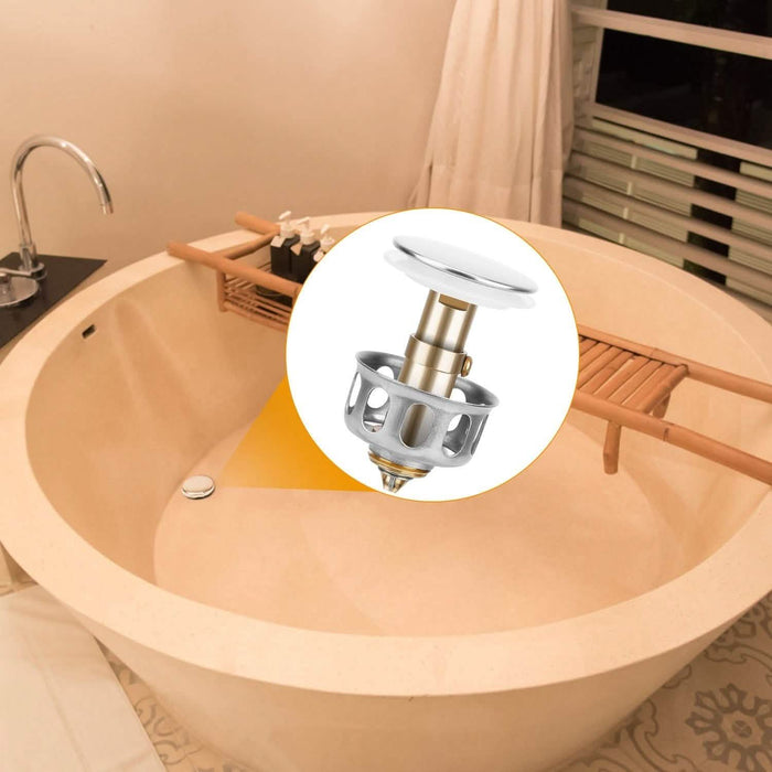2-Piece: Pop Up Sink Drain Plugs by DailySale