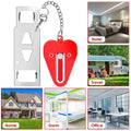 2-Piece: Portable Travel Door Lock Home Hotel Apartment Security Lock by DailySale