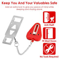 2-Piece: Portable Travel Door Lock Home Hotel Apartment Security Lock by DailySale