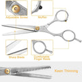 2-Piece: Professional Hair Cutting Scissors Set by DailySale