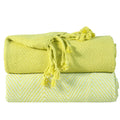 2-Piece Set: 100% Cotton Hand Twisted Throw Blanket 50" X 60" by DailySale