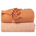 2-Piece Set: 100% Cotton Hand Twisted Throw Blanket 50" X 60" by DailySale