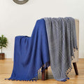 2-Piece Set: 100% Cotton Hand Twisted Throw Blanket 50" X 60" by DailySale