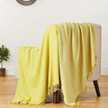 2-Piece Set: 100% Cotton Hand Twisted Throw Blanket 50" X 60" by DailySale