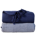 2-Piece Set: 100% Cotton Hand Twisted Throw Blanket 50" X 60" by DailySale