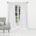 2-Piece Set: 100% Cotton Striped Pole Top Window Curtain Panel Pair by DailySale