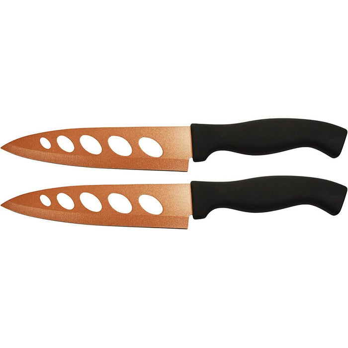 2-Piece Set: 6.25" Blade Never Sharpen Copper Knives - As Seen on TV by DailySale