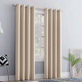 2-Piece Set: Blackout Curtains Double Panel Thermal Insulated Room Darkening Curtain Pair Grommet Top Design by DailySale