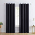 2-Piece Set: Blackout Curtains Double Panel Thermal Insulated Room Darkening Curtain Pair Grommet Top Design by DailySale