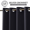 2-Piece Set: Blackout Curtains Double Panel Thermal Insulated Room Darkening Curtain Pair Grommet Top Design by DailySale