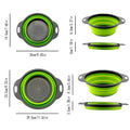 2-Piece Set: Circular Blue Suit Foldable Silicone Kitchen Drop Funnel by DailySale