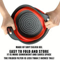 2-Piece Set: Circular Blue Suit Foldable Silicone Kitchen Drop Funnel by DailySale