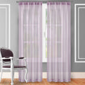 2-Piece Set: Crushed Semi-Sheer Fire Retardant Window Curtain by DailySale