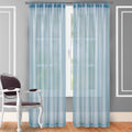 2-Piece Set: Crushed Semi-Sheer Fire Retardant Window Curtain by DailySale